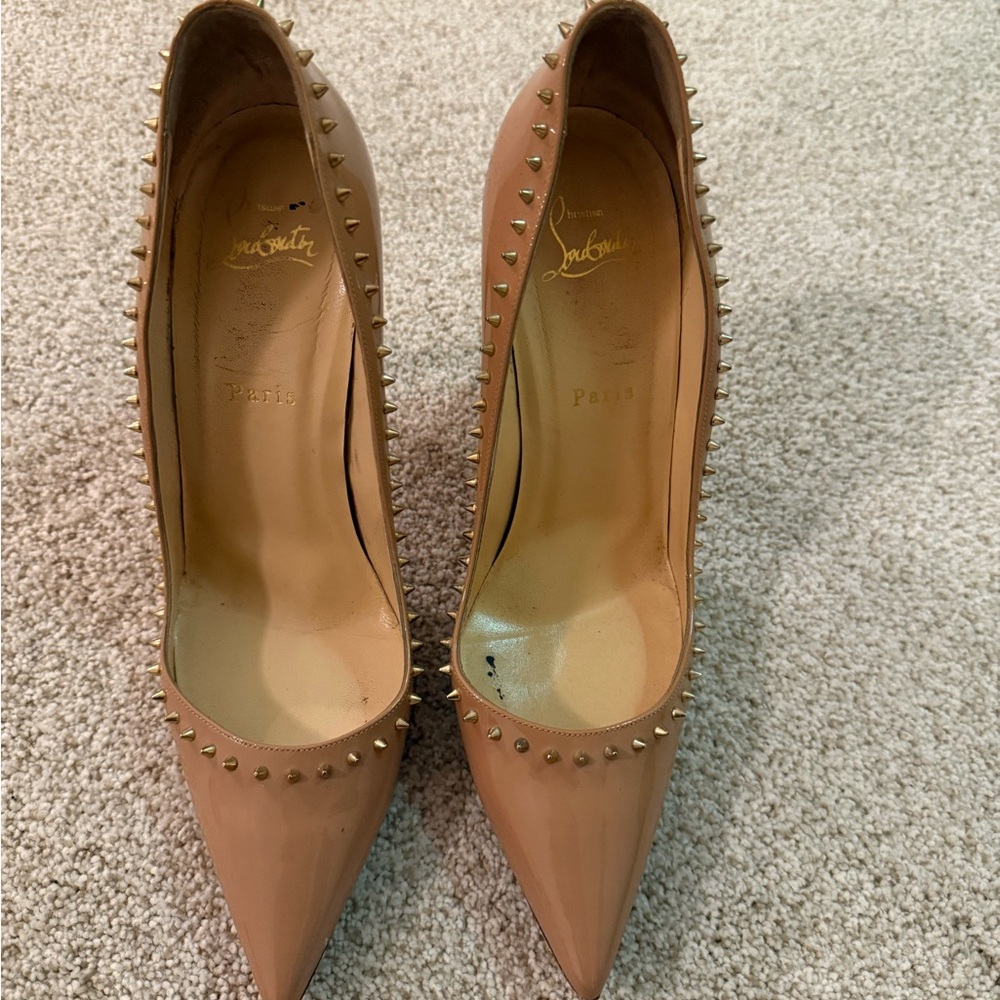 Christian Louboutin Nude Spike Heels
